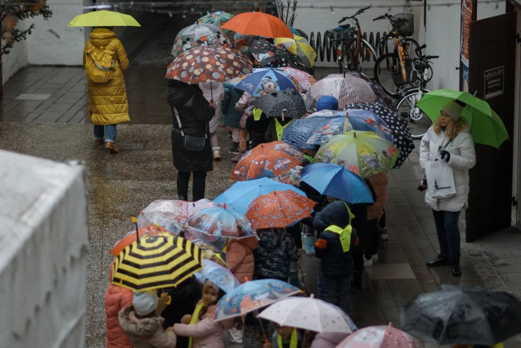 Obisk šolske skupine na festivalu
