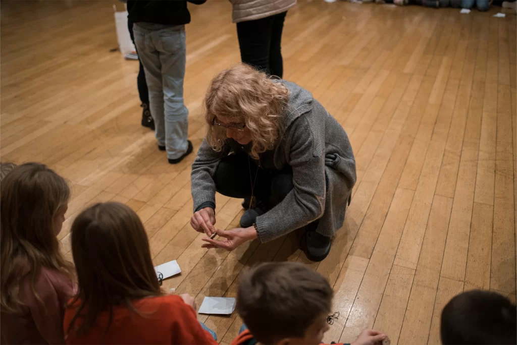 Obisk šolske skupine na festivalu